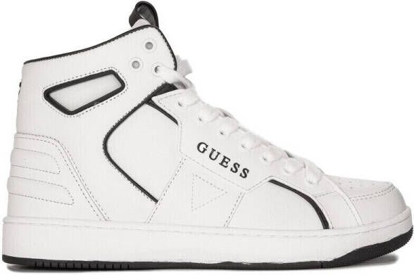 Guess Dames Herfst Winter Sneakers met Synthetisch en Stoffen Bovenwerk White
