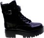 Guess Zwarte Veters Polyurethaan Laarzen Black Dames - Thumbnail 4