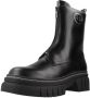 GUESS Annia leren enkelboots zwart wit - Thumbnail 6
