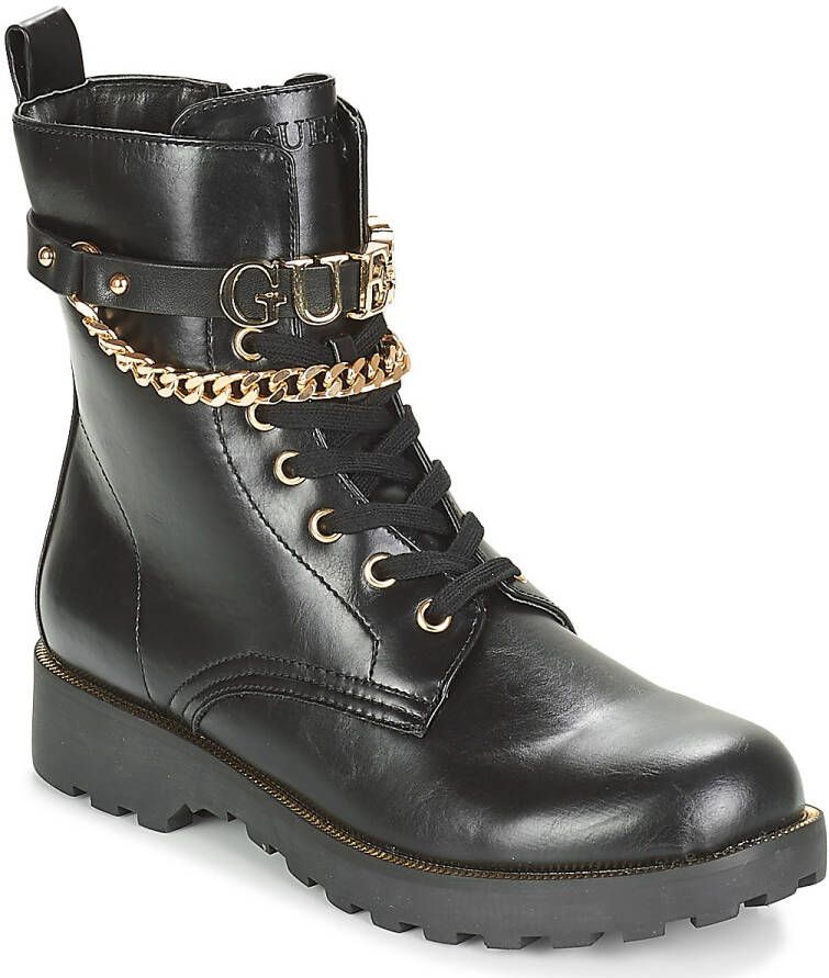 GUESS Nina Veterboots Laarzen Met Veters Dames Zwart - Foto 8