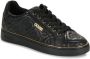 Guess Zwarte leren sneakers Metalen logo Black Dames - Thumbnail 3