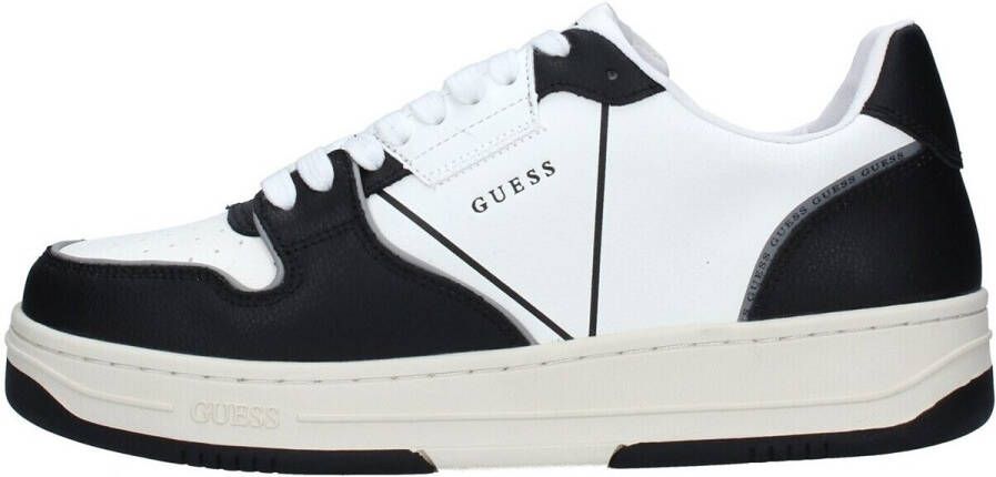 Guess Zwarte Leren Sneakers voor Heren Black Heren - Foto 4
