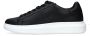 Guess Lage Top Leren Sneakers Zwart Heren - Thumbnail 2