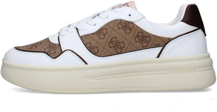 Guess Bruin Leren Sneakers Platform Schoenen - Foto 2