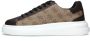 Guess Beige Sneakers 4G Logo Suede Inserts Beige Heren - Thumbnail 3