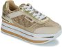 Guess Beige Sportieve Instap Sneakers met Veters Multicolor Dames - Thumbnail 4