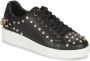 Guess Stijlvolle Synthetisch Leren Sneakers Zwart - Thumbnail 2