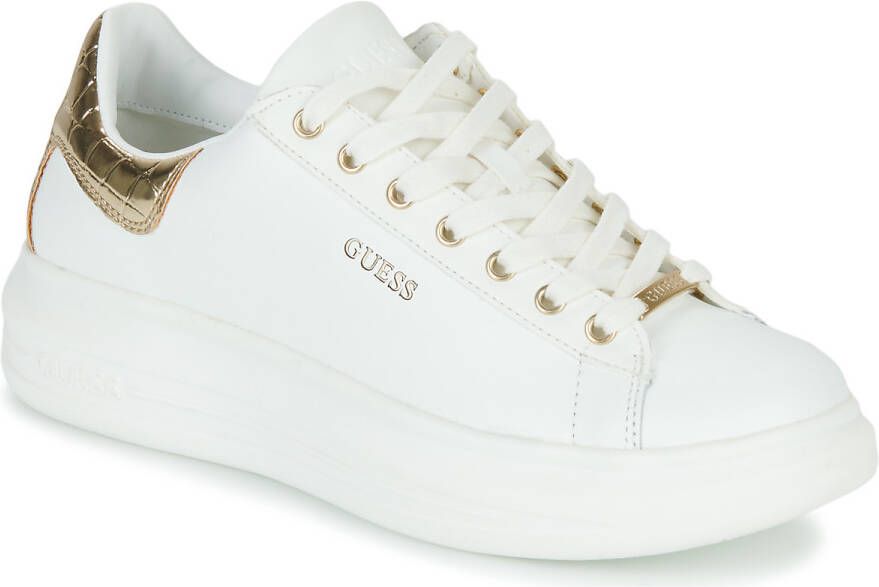 Guess Minimalistische Sneaker met Verhoogde Zool en Kokos Laminaat White Dames - Foto 15