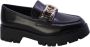 Guess Zwarte platte schoenen met metalen detail Black Dames - Thumbnail 5