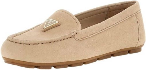 Guess Loafers van leer met labelpatch model 'LILIAN'