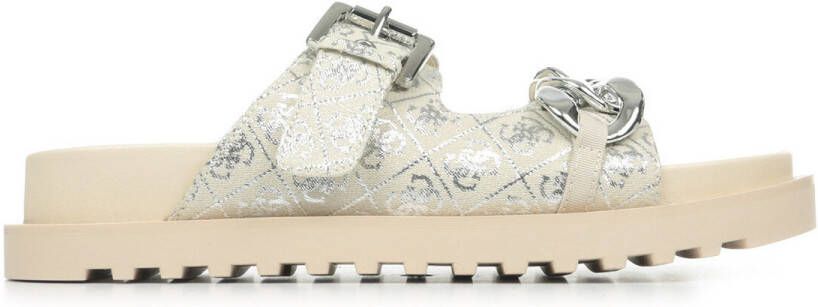 Guess Slippers met sierketting model 'FATEMA' - Foto 6