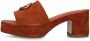 Guess Bruine Suede Platform Sandalen Beige Dames - Thumbnail 19