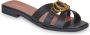 Guess Slippers van leer met labeldetail model 'SYMO' - Thumbnail 5