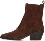 Haboob Indie Enkellaarsjes Enkelboots met rits Dames Bruin - Thumbnail 3