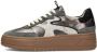 Haboob Grijze Lage Top Sneakers met Plateauzool - Thumbnail 3