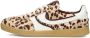Haboob leren sneakers met panterprint beige bruin - Thumbnail 3