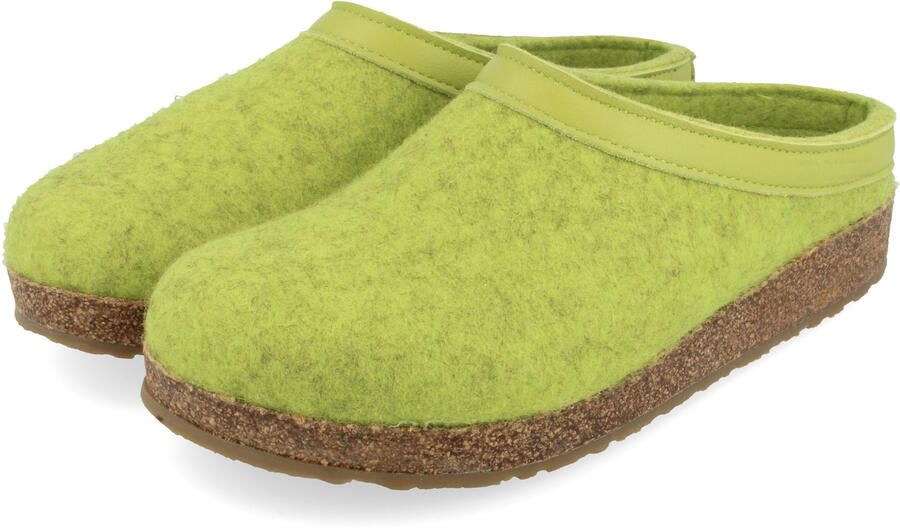 Haflinger Grizzly Torben Pantoffels groen