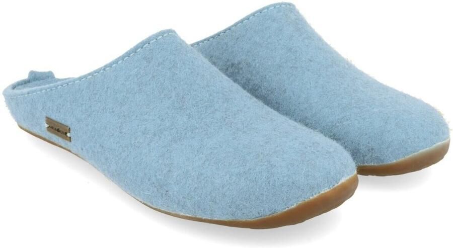 Haflinger Everest Fundus Pantoffels blauw turkoois