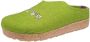 Haflinger Grizzly Gartenglück Pantoffels groen - Thumbnail 1