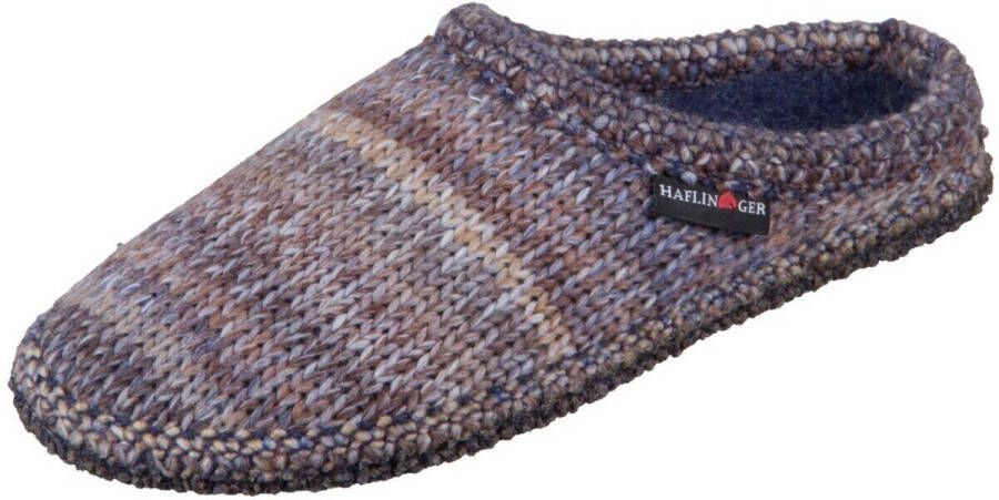 Haflinger Walktoffel Tricoté Pantoffels grijs