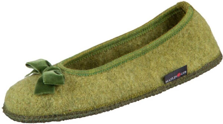 Haflinger Women's Fiocco Pantoffels olijfgroen