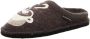 Haflinger Flair Coffee Time Pantoffels bruin - Thumbnail 1