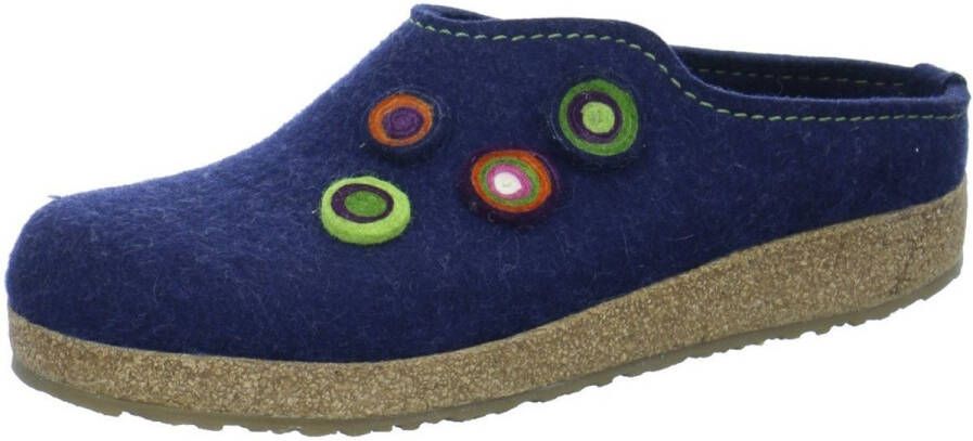 Haflinger Women's Kanon Pantoffels blauw