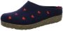 Haflinger 's Grizzly Cuoricini Pantoffels zwart - Thumbnail 2