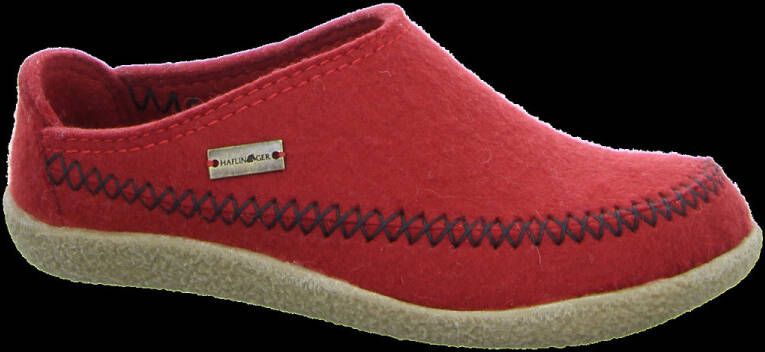 Haflinger Blizzard Credo Pantoffels rood