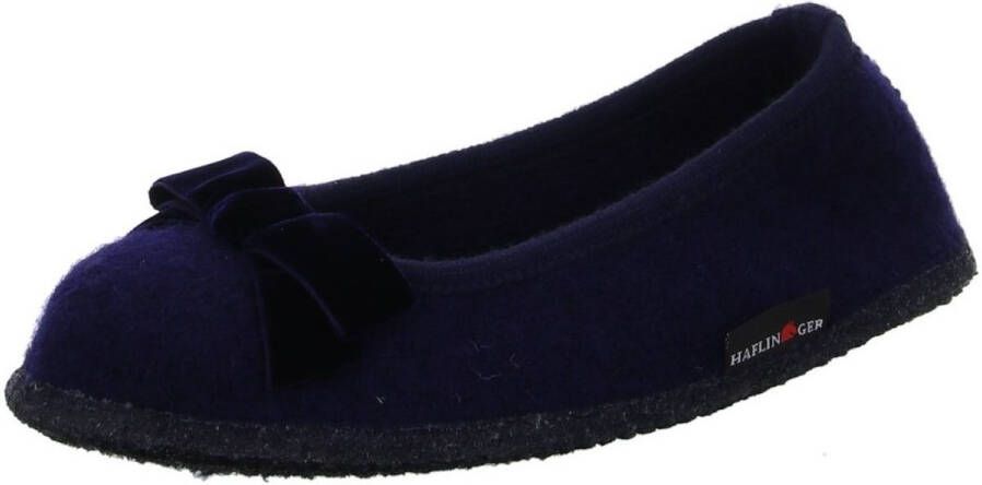 Haflinger Women's Fiocco Pantoffels blauw