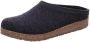 Haflinger Grizzly Torben Pantoffels Pantoffels Graphit - Thumbnail 3