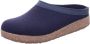 Haflinger Grizzly Torben Pantoffel Pantoffel Blauw - Thumbnail 2