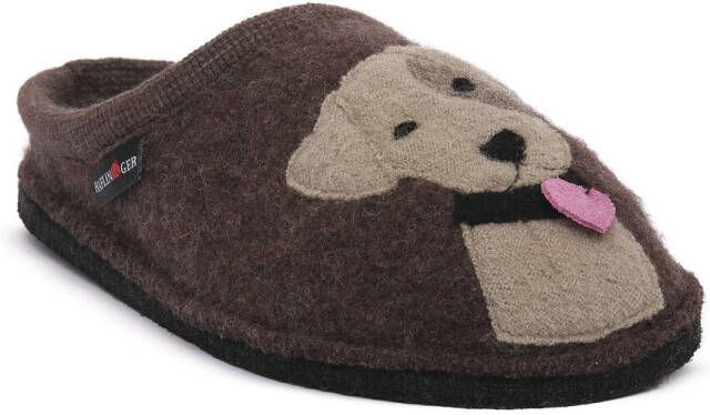 Haflinger Pantoffels RUDI BRAUMELIERT CALZ G