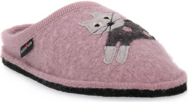 Haflinger Pantoffels CUCHO ROSEN HOLZ WALKSTOFF CALZG