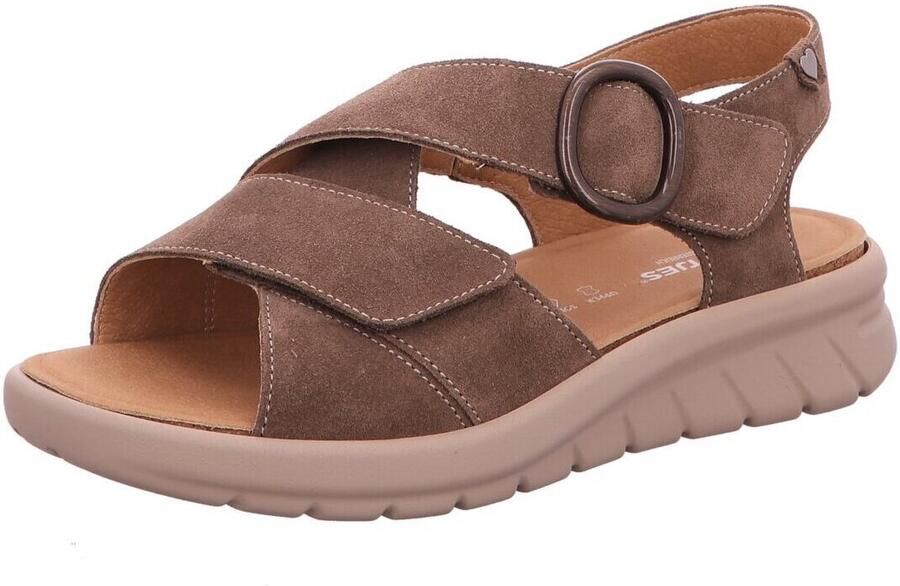 Hartjes 132.1802 30 41.00 K Sandalen Grijs Suede Dames Breedtemaat K Grijs - Foto 3