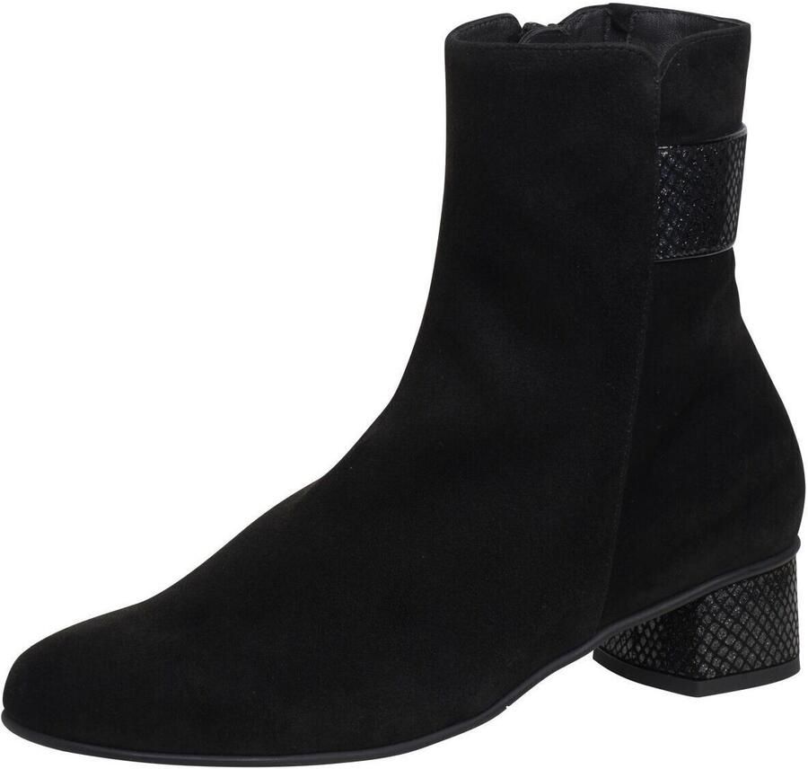 HASSIA Enkellaarsjes Dames 303092 Maat: 42 5 Materiaal: Suède Kleur: Zwart - Foto 4