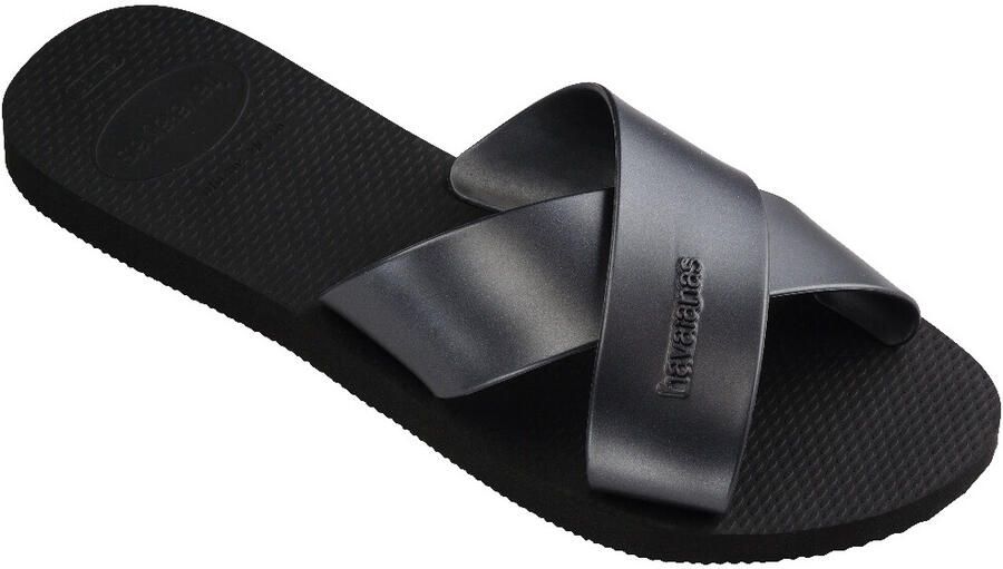 Havaianas Women's Aqua Metallic Sandalen zwart