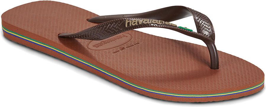 Havaianas HAV. BRASIL LOGO RUST Donkerbruin Unisex Slippers rust Donkerbruin - Foto 2