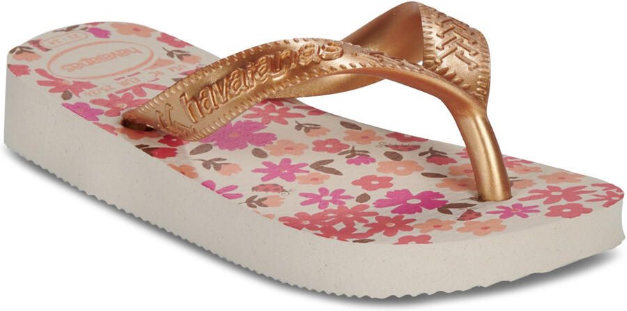 Havaianas HAV. KIDS FLORES BEIGE Goud Meisjes Slippers beige Goud - Foto 2