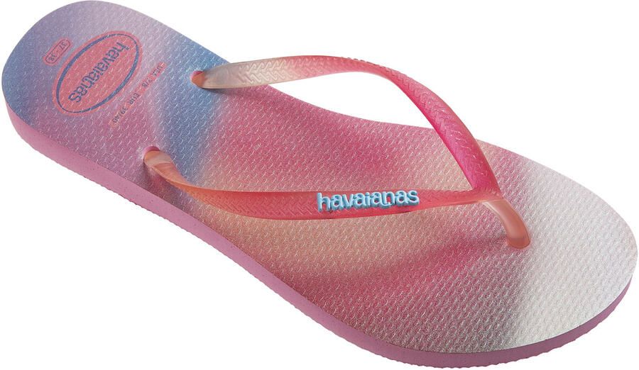 Havaianas Dames Slim Metallic Rainbow Pink Lemonade MULTICOLOR - Foto 3