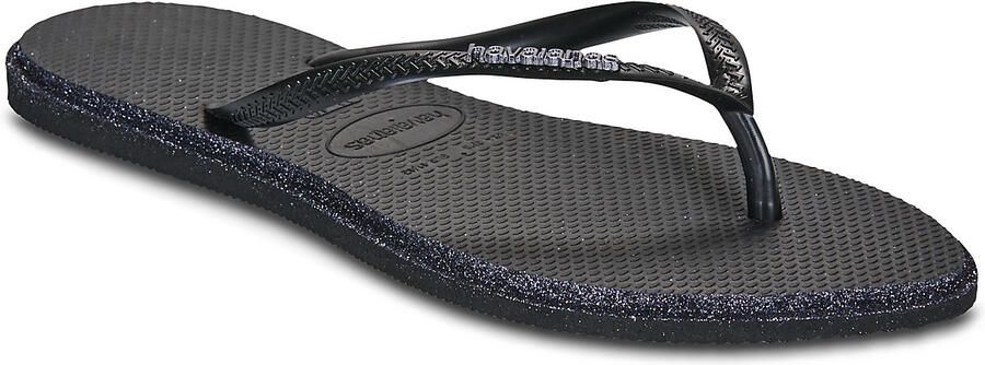 Havaianas HAV. SLIM POINT GLITTER Zwart Zwart Dames Slippers Zwart Zwart - Foto 5