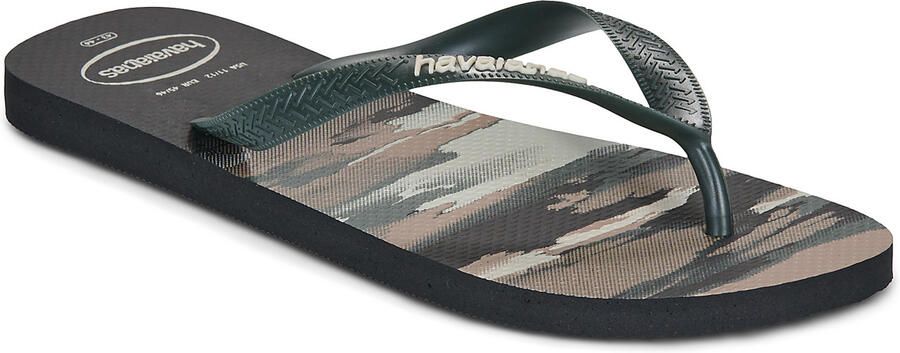 Havaianas HAV. TOP CAMU Zwart Groen Heren Slippers Zwart Groen