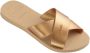 Havaianas Women's Aqua Metallic Sandalen beige bruin - Thumbnail 1
