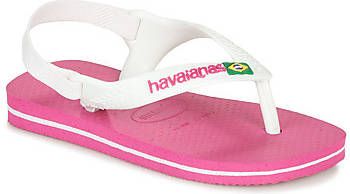 Havaianas Baby Brasil Logo II Meisjes Slippers Hollywood Rose - Foto 4