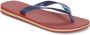 Havaianas Brasil Logo Slippers Unisex donker blauw rood - Thumbnail 4