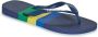 Havaianas Brasil tech Blauw Rubber Teenslippers Unisex - Thumbnail 2