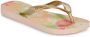 Havaianas Kids Flores teenslippers goud roze - Thumbnail 3