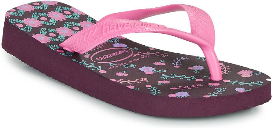 Havaianas Flores Meisjes Slippers Aubergine - Foto 4