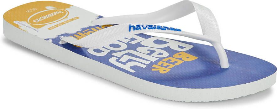 Havaianas Top Heren Slippers en Sandalen Beige Maat: 39-40 Leer Foot Locker