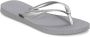 Havaianas Slim logo metallic steel gray Dames Kleur Grijs) - Thumbnail 6